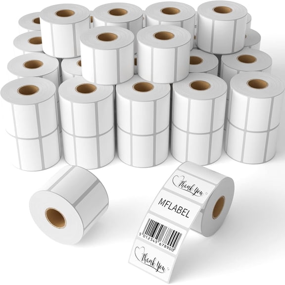 48 Rolls of 1000 2-1/4 x 1-1/4 Inch Direct Thermal Perforated Shipping Labels,SKU Labels (48 Rolls)