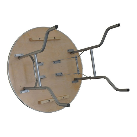 48" Round Folding Table Replacement Legs - Set of 2, Powder Coated Steel