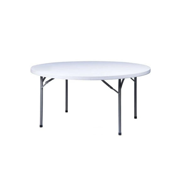48" Round Heavy Duty Plastic Folding Table - by Chivari