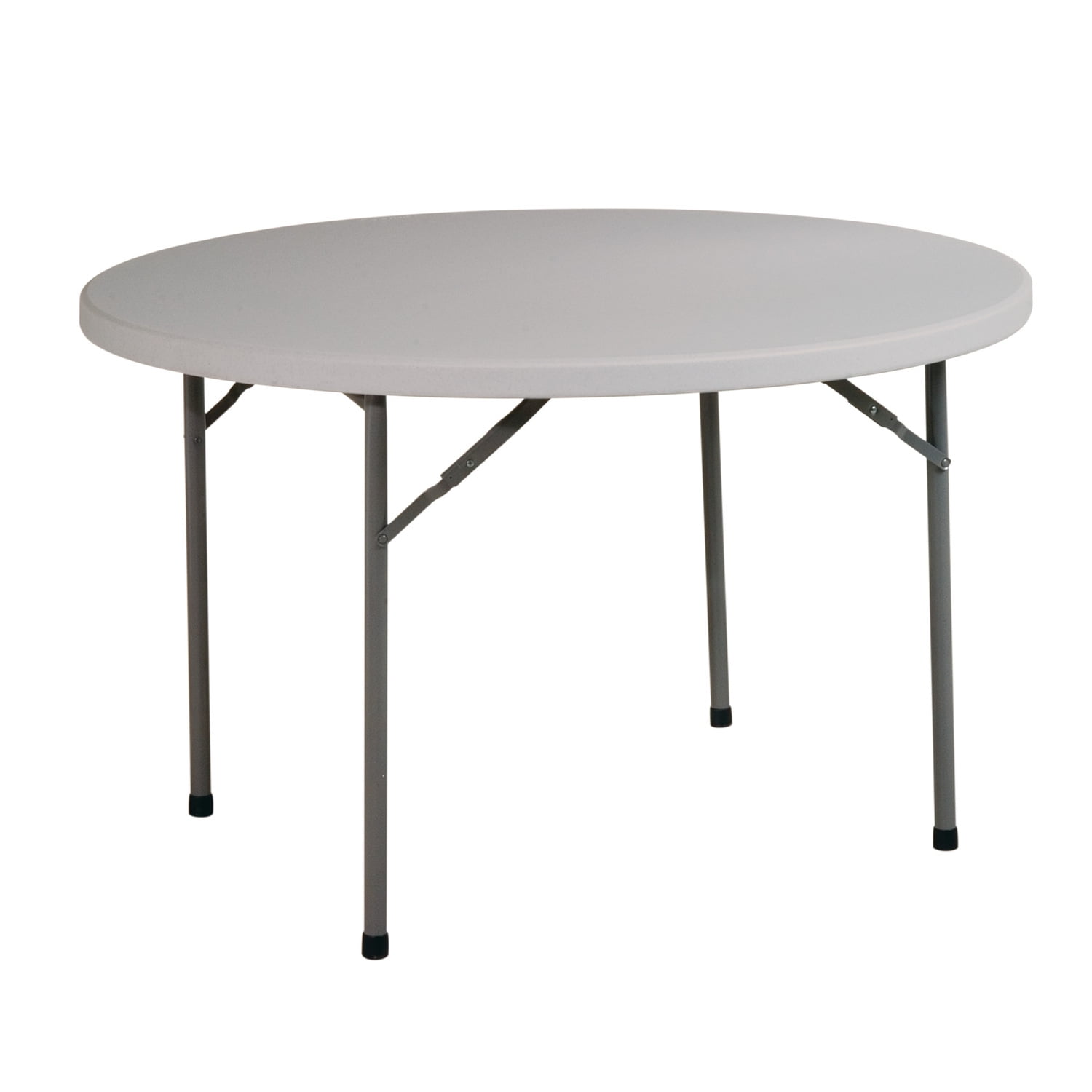 48'' Light Gray Resin Round Folding Table