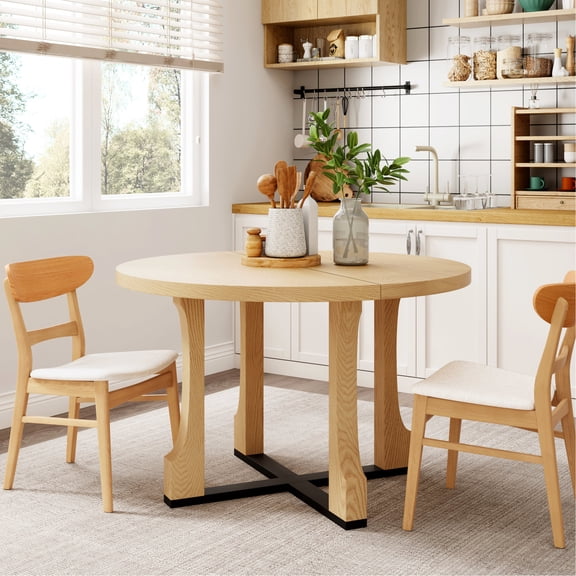 48" Round, Premium MDF - Easy to Clean - Dining Spaces - Vintage Farmhouse Charm
