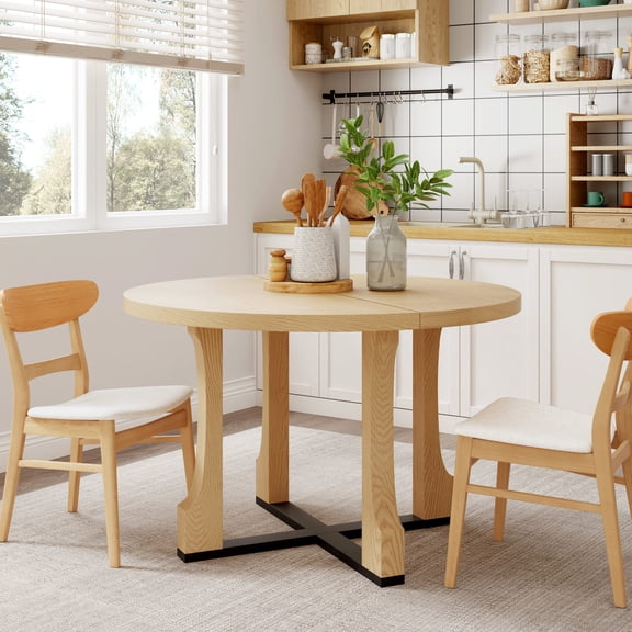 48" Round Table, TSCA Standard MDF | Ideal for Apartments and Small Homes | Simple to Clean and Maintain