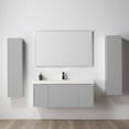 thumbnail image 1 of 48-S" Freestanding Bathroom Vanity with Sink & LED Mirror & LED Medicine Cabinet & Side-Cabinet - Light Grey, 1 of 8
