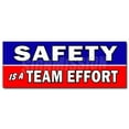 thumbnail image 1 of 48" SAFETY IS A TEAM EFFORT DECAL sticker worker osha workplace, 1 of 1