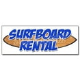 thumbnail image 1 of 48" SURFBOARDS RENTAL DECAL sticker water jet ski boats canoe kayak surfing, 1 of 1