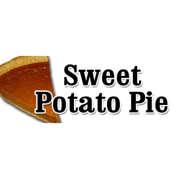 48" SWEET POTATO PIE DECAL sticker pie sweet southern bakery baker