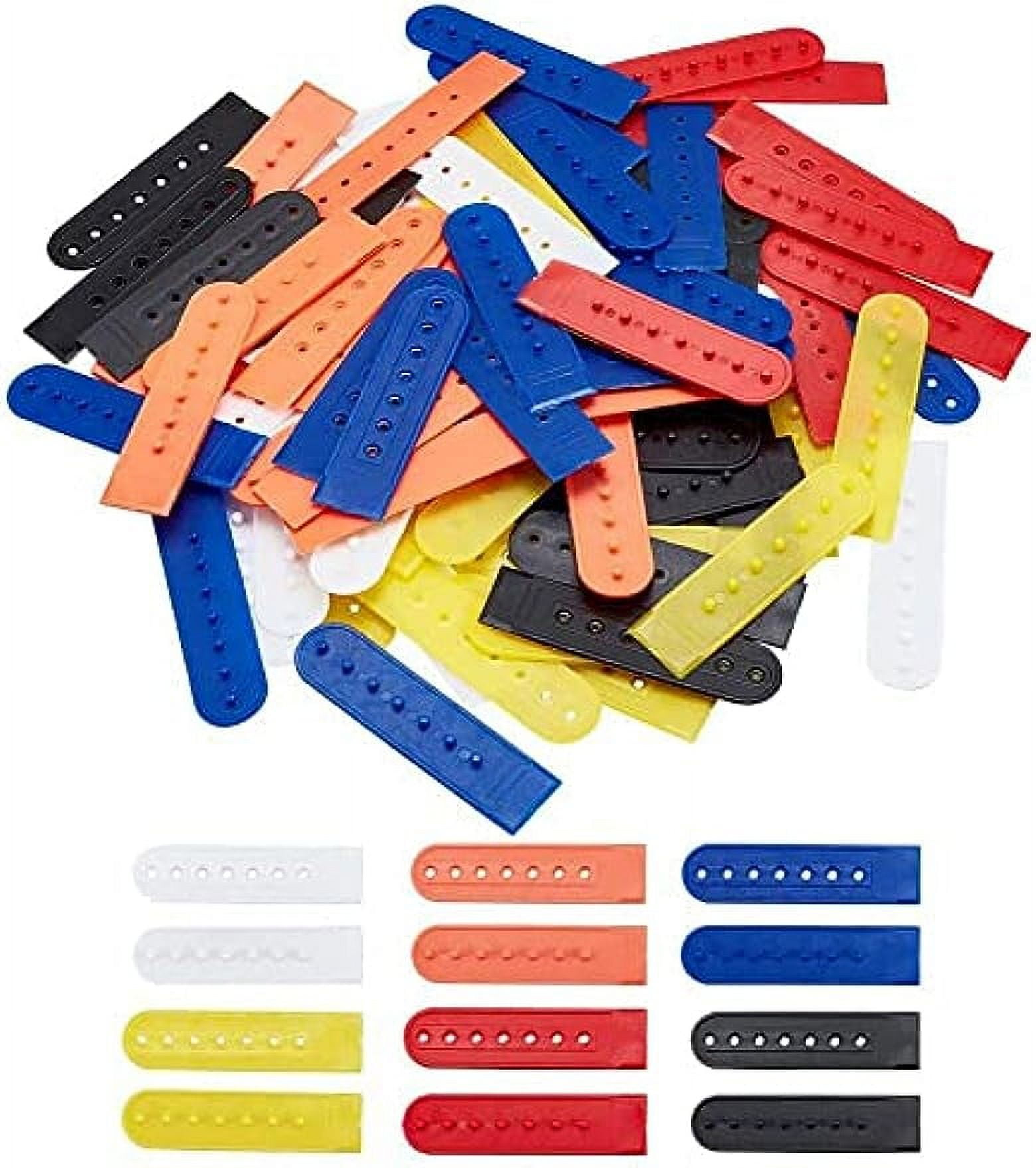 48 Sets 6 Colors Plastic Snapback Strap Cover 7 Holes Hats Replacement