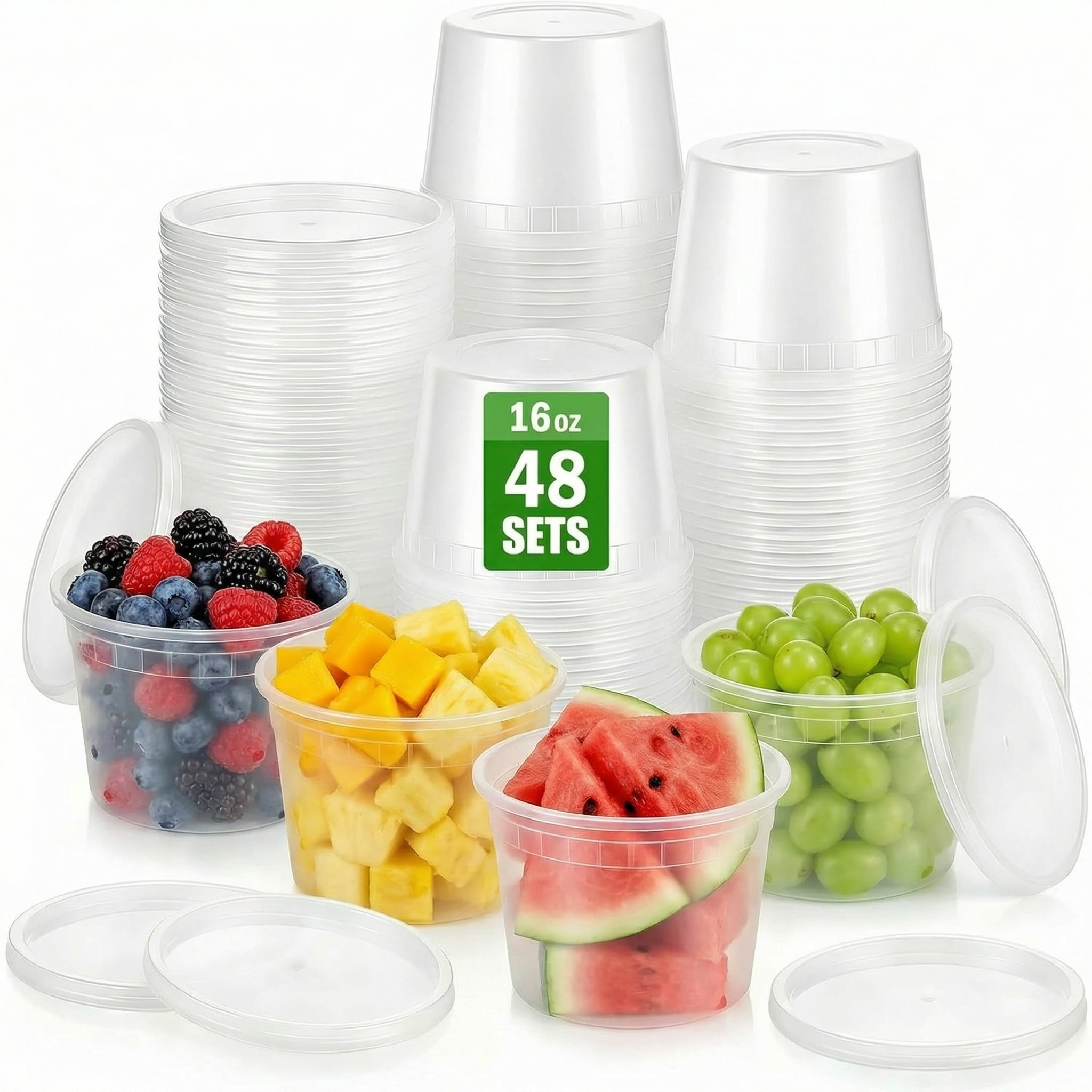 16 oz disposable plastic cups 16oz Clear PET Plastic Cups with Wide Hole Dome Lid & Straw 10 Pack