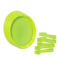 thumbnail image 1 of 48 Sets of Reusable Cutlery Plastic Plates, Spoons, Forks and Knives for Baby and Toddlers, Green, 1 of 4