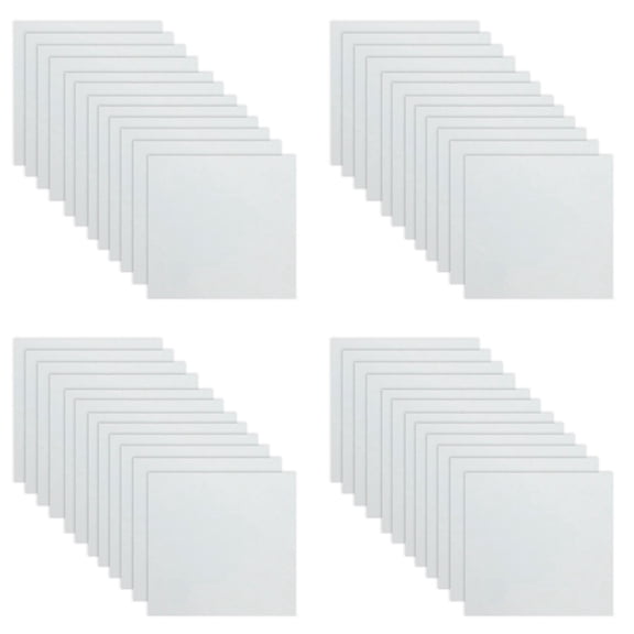 48 Sheets 10mil Sheet 12 X 12 Inch Milky Translucent PET Blank Stencil Making Sheet (10mil)