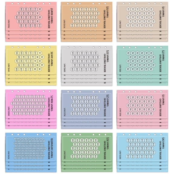 48 Sheets A 6 30 Day Save 52 Weeks Save Challenge USD Envelopes Save Money for Offices Home and School