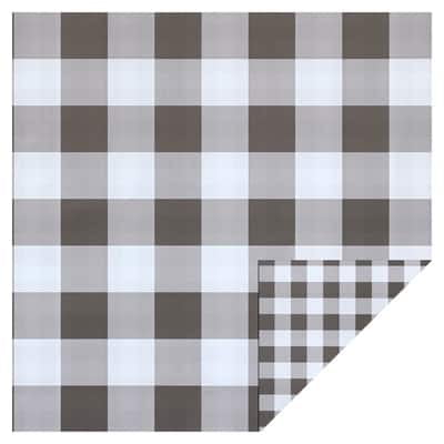 Recollections 48 Sheets Black Buffalo Plaid 12" x 12" Double-Sided Cardstock Paper - Acid & Lignin Free Paper for Scrapbooks, Arts & Crafts - Bulk Pack