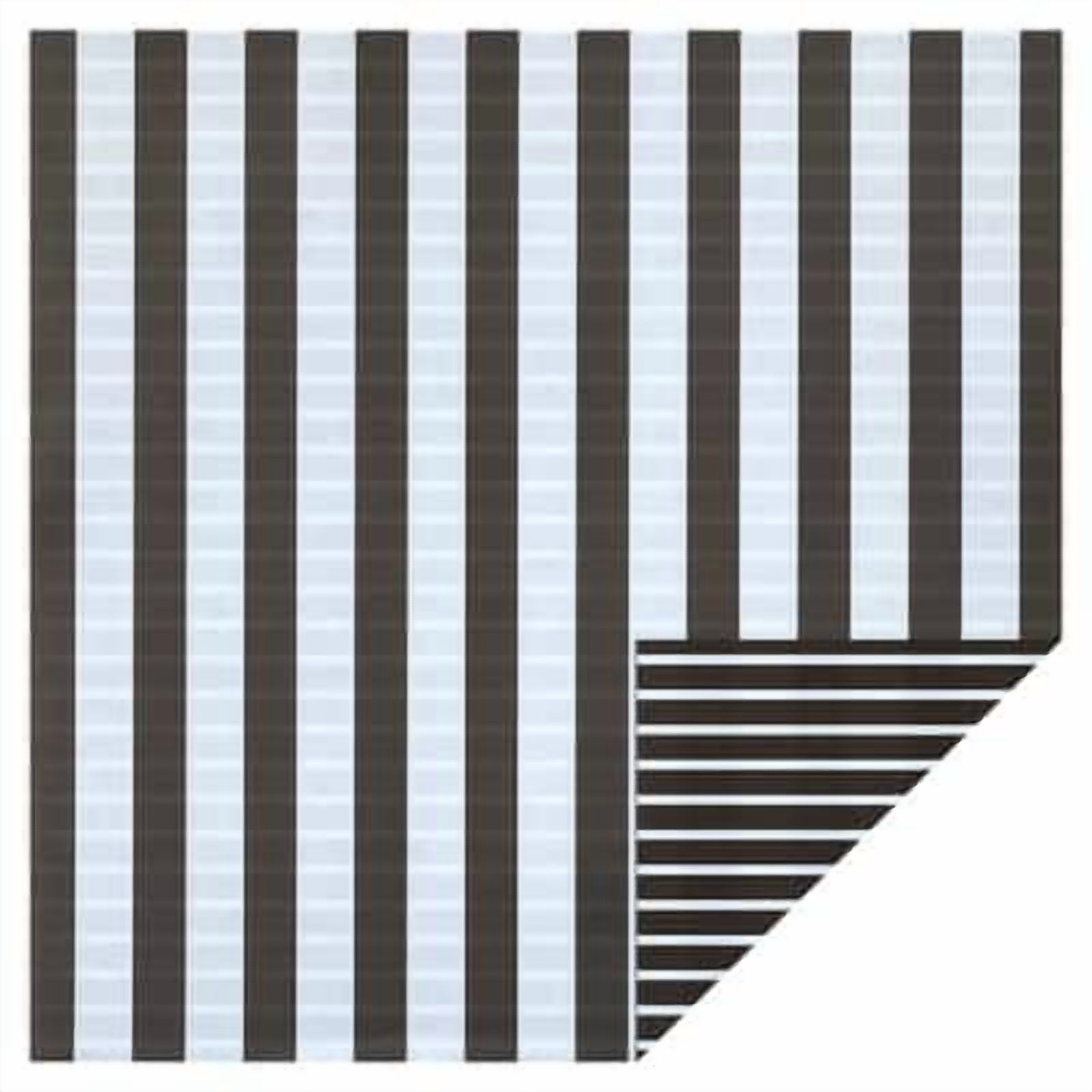 Recollections 48 Sheets Black & White Stripe 12" x 12" Double-Sided Cardstock Paper - Acid & Lignin Free Paper for Scrapbooks, Arts & Crafts - Bulk Pack