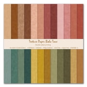 48 Sheets Scrapbook Paper, Double Sided 6 x 6 Cardstock Origami Decoupage Colored Craft Paper for Photo Album Card Making Junk Journal Supplies
