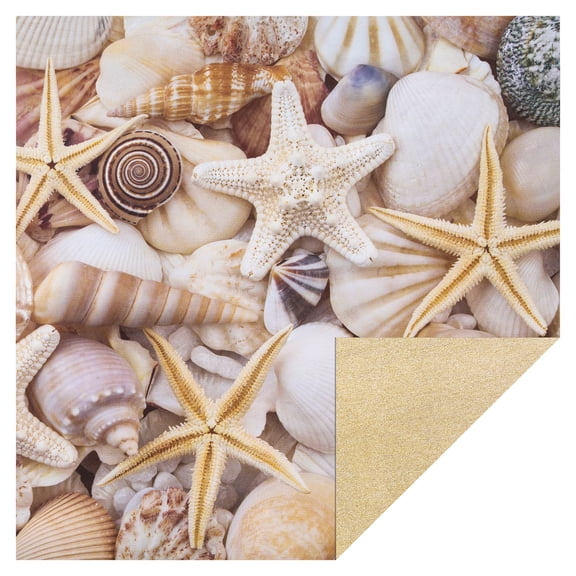 Recollections 48 Sheets Seashell & Beach 12" x 12" Double-Sided Cardstock Paper - Acid & Lignin Free Paper for Scrapbooks, Arts & Crafts - Bulk Pack