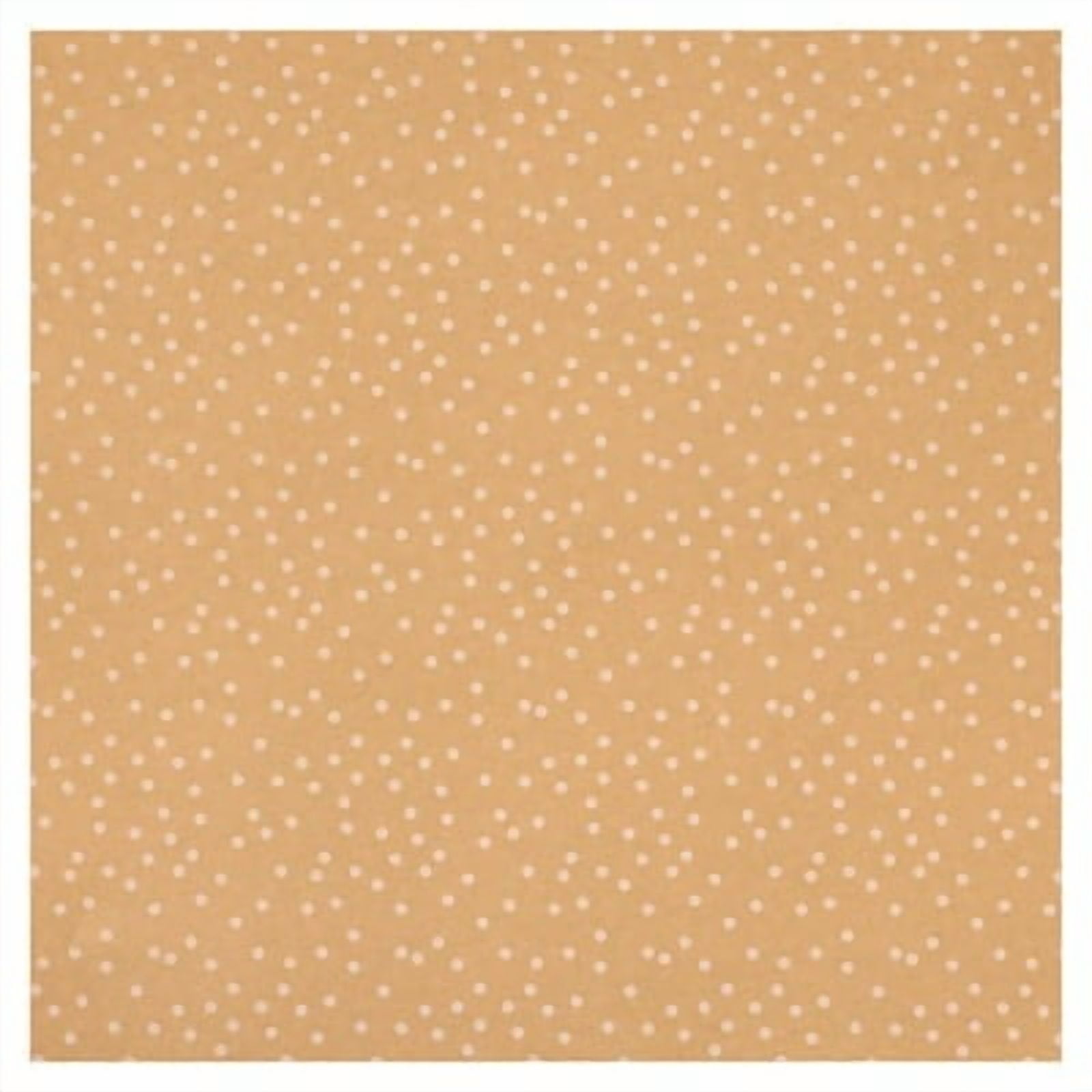 Recollections 48 Sheets White Dot Kraft 12" x 12" Cardstock Paper - Acid & Lignin Free Paper for Scrapbooks, Arts & Crafts - Bulk Pack