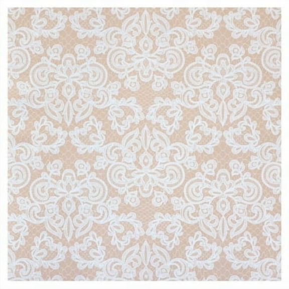 Recollections 48 Sheets White Lace 12" x 12" Cardstock Paper - Acid & Lignin Free Paper for Scrapbooks, Arts & Crafts - Bulk Pack