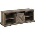 thumbnail image 1 of 48" Sliding Barn Door Entry Bench - Grey Wash, 1 of 8