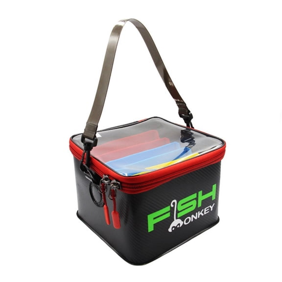 48 Slot Squid Jig Case EVA Fishing Lure Storage Bucket Boat Tackle Bag Container