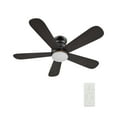 thumbnail image 1 of 48" Smaair Flush Mount Ceiling Fan with Dimmable LED Remote 10 Speed DC Motor Reversible Blade, 1 of 9