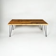 thumbnail image 1 of 48" Solid Reclaimed Wood Hairpin Coffee Table, 1 of 2