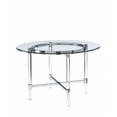 thumbnail image 1 of 48' Striking Round Glass and Acrylic Dining Table, 1 of 3