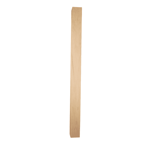 bingltd - 48" Tall Plain Red Oak Newel Post- Set of 1 (SP4009-RO-UNF)