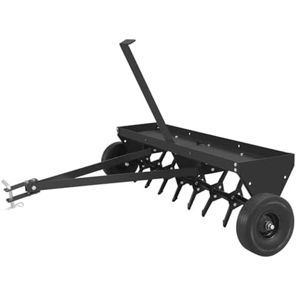 48" Tow Behind Lawn Plug Aerator with Universal Hitch, Tools Designed to Pull Behind Lawn & Garden Tractors$$Tools