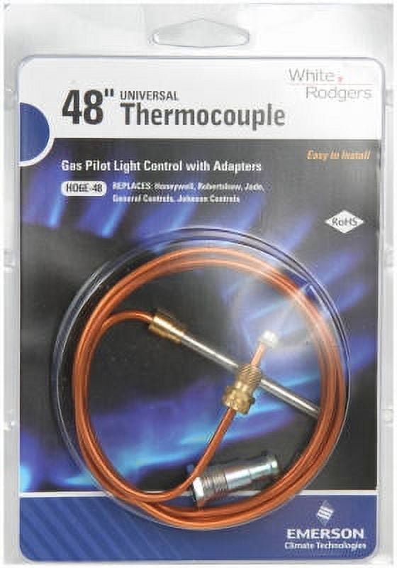 48", Universal Thermocouple, Replaces Thermocouple, Gas Pilot Light Co