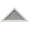 thumbnail image 1 of 48"W x 16"H Triangle Gable Vent (64 1/2"W x 21 1/2"H Frame Size) 8/12 Pitch: Primed, Functional, Rough Sawn Western Red Cedar Gable Vent w/ 1" x 4" Flat Trim Frame, 1 of 12