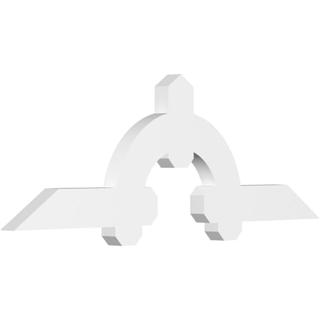 48"W x 16"H x 2"D x 4"F, 8/12 Pitch, Ericson Architectural Grade PVC Gable Bracket