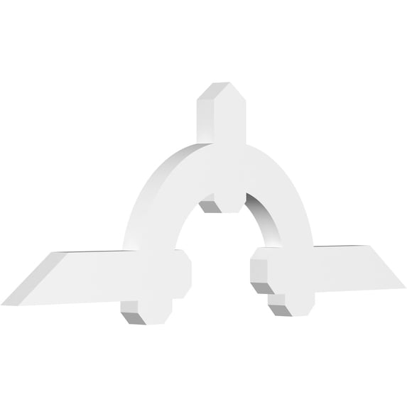 48"W x 18"H x 2"D x 4"F, 9/12 Pitch, Ericson Architectural Grade PVC Gable Bracket