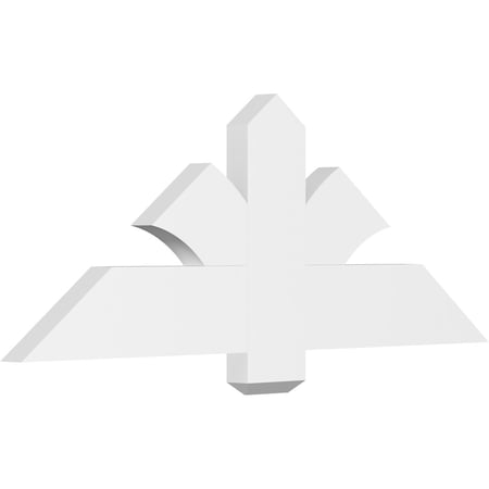 48"W x 18"H x 2"D x 6"F, 9/12 Pitch, Redmond Architectural Grade PVC Gable Bracket