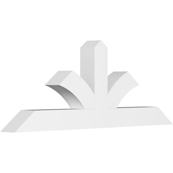 48"W x 18"H x 4"D x 4"F, 9/12 Pitch, Richland Architectural Grade PVC Gable Bracket