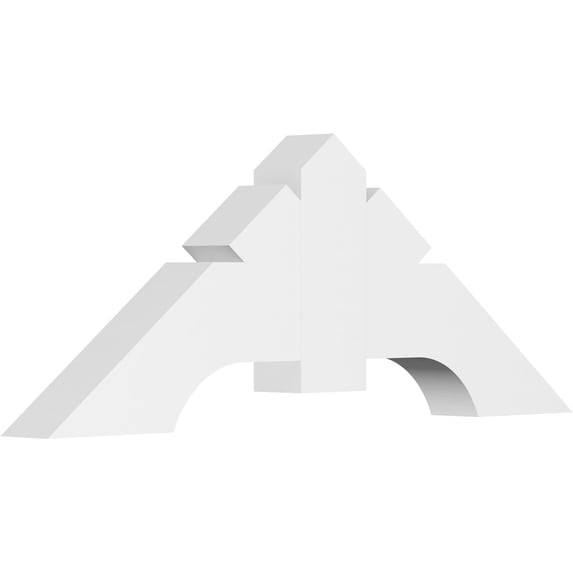 48"W x 18"H x 4"D x 6"F, 9/12 Pitch, Vanguard Architectural Grade PVC Gable Bracket