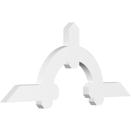 48"W x 20"H x 2"D x 4"F, 10/12 Pitch, Ericson Architectural Grade PVC Gable Bracket