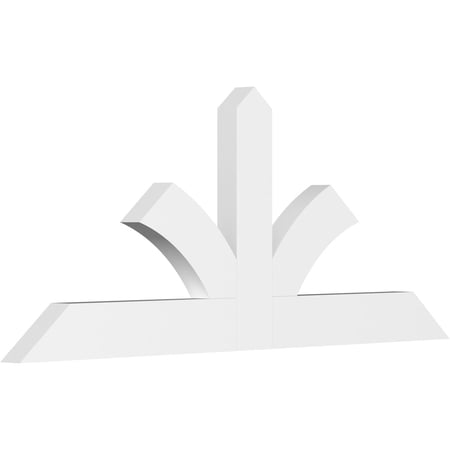 48"W x 20"H x 2"D x 4"F, 10/12 Pitch, Richland Architectural Grade PVC Gable Bracket