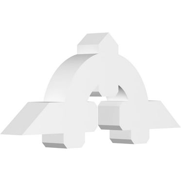 48"W x 20"H x 6"D x 6"F, 10/12 Pitch, Ericson Architectural Grade PVC Gable Bracket