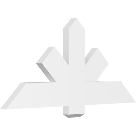 48"W x 22"H x 2"D x 6"F, 11/12 Pitch, Kennewick Architectural Grade PVC Gable Bracket