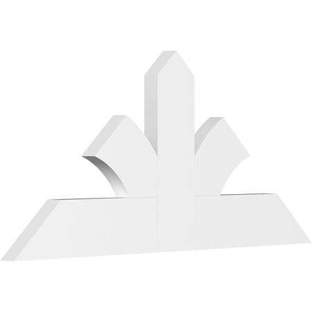 48"W x 22"H x 2"D x 6"F, 11/12 Pitch, Richland Architectural Grade PVC Gable Bracket