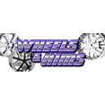 thumbnail image 1 of 48" WHEELS & RIMS DECAL sticker chrome rim wheel tires, 1 of 1
