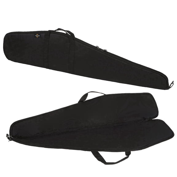 48" Water-Resistant Soft Rifle Case | Padded Liner Hunting Gun Bag | Lockable Double Zipper | Ideal for Range Use & Secure Storage