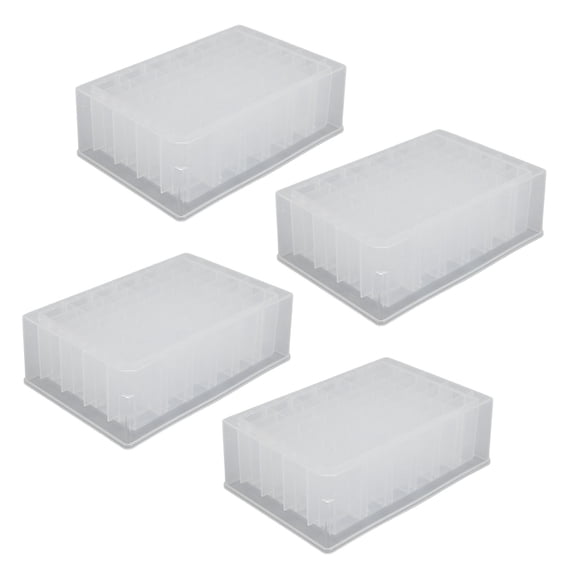 48 Wells Deep Well Plate 2 ml Polypropylene Lab Microplates Transparent Pack of 10