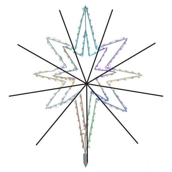 48" White Bethlehem Star Tree Top RGB-WW