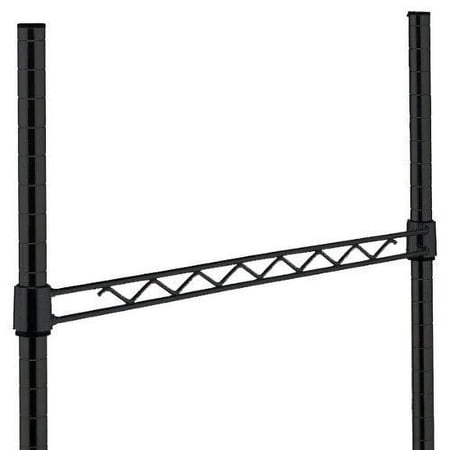 48" Wide Black Hang Rail
