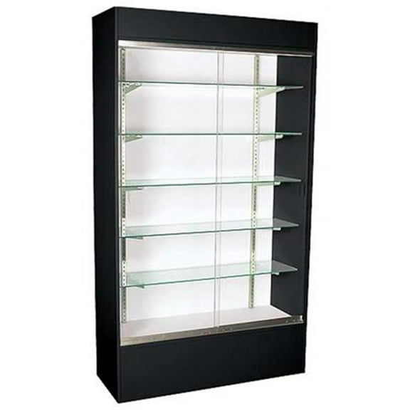 48" Wide Black Wall Unit Ready to Assemble