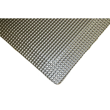 48" Wide, Rhino Mats, Reflex  Anti-fatigue Rhino No-Slip Mat, Metallic, 5/8" Thick, Choose Length
