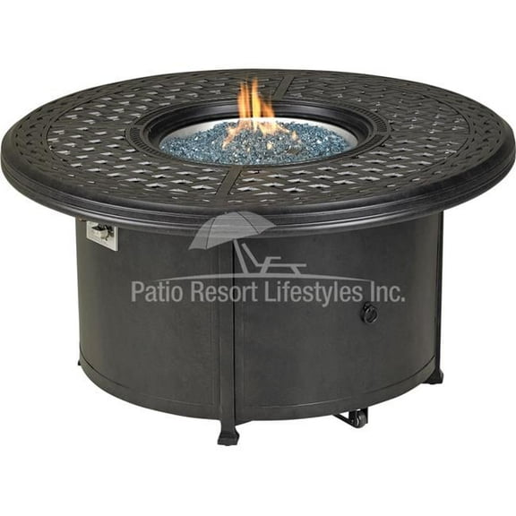 48" Windsor Series Round Fire Table w/ Built-In Burner Accessory