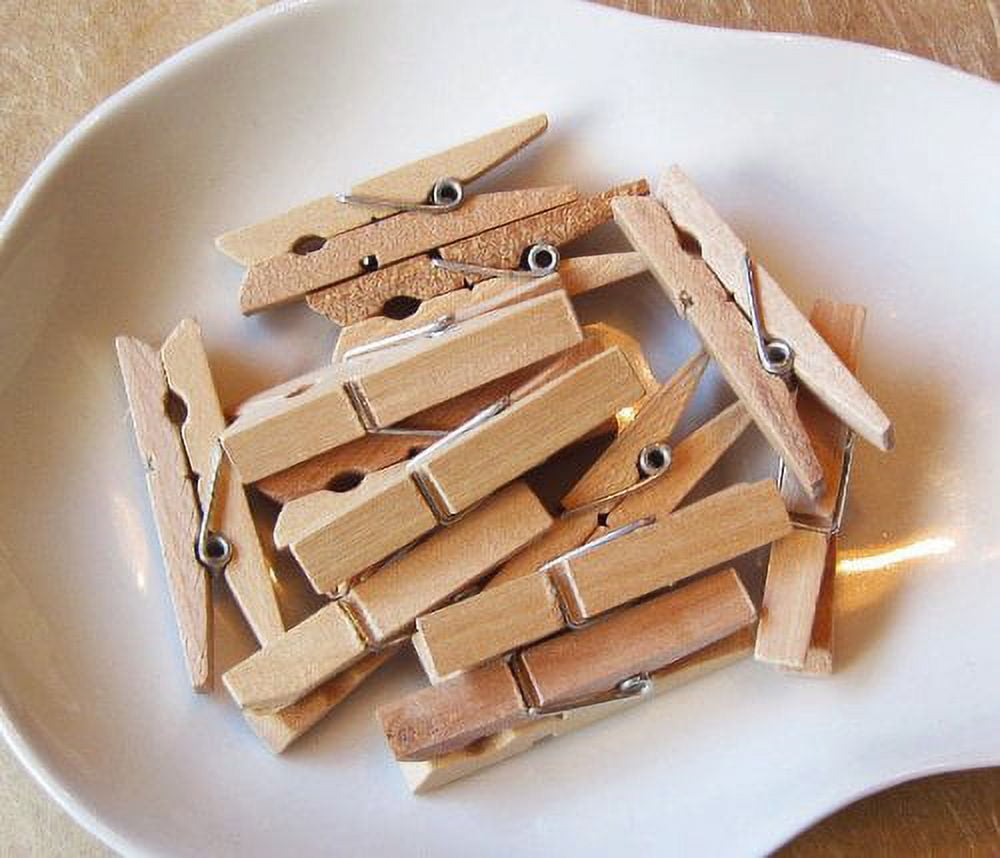 48 Wood Small Clothes Pins 1 3/4 Inch long, by My Craft Supplies 