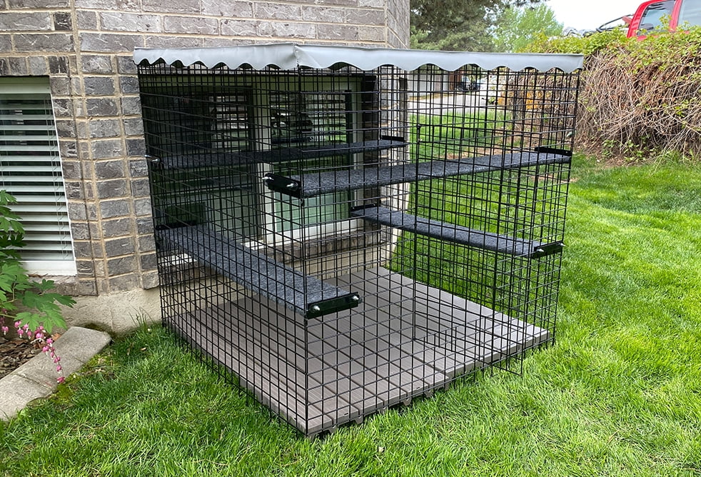 48" X 48" X 48" Outdoor Catio Enclosures Outdoor Cat Enclosure